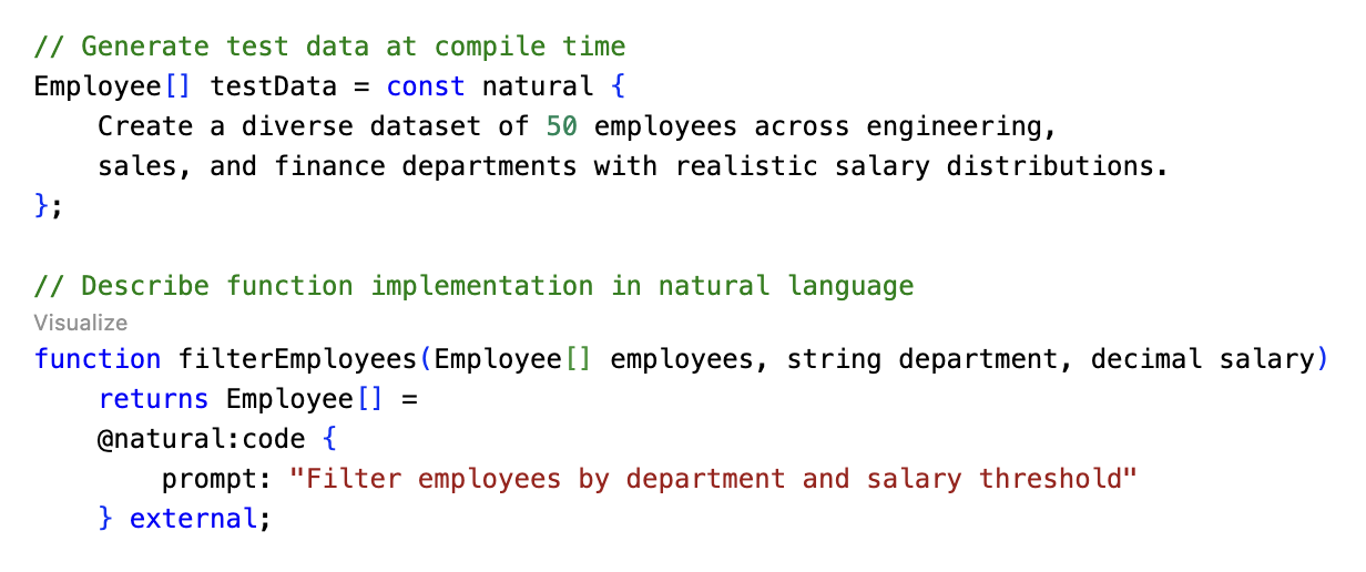 Compile-time test data generation
